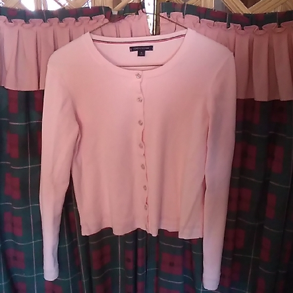 Tommy Hilfiger Sweaters - Tommy Hilfiger Pink Knit Cardigan